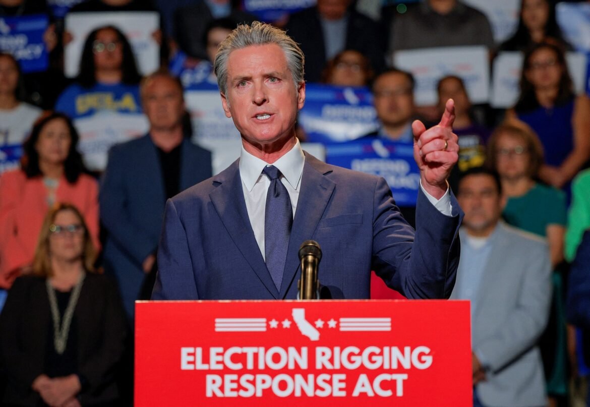 California will advance with the districts redistribution vote to counteract Texas, says Newsom