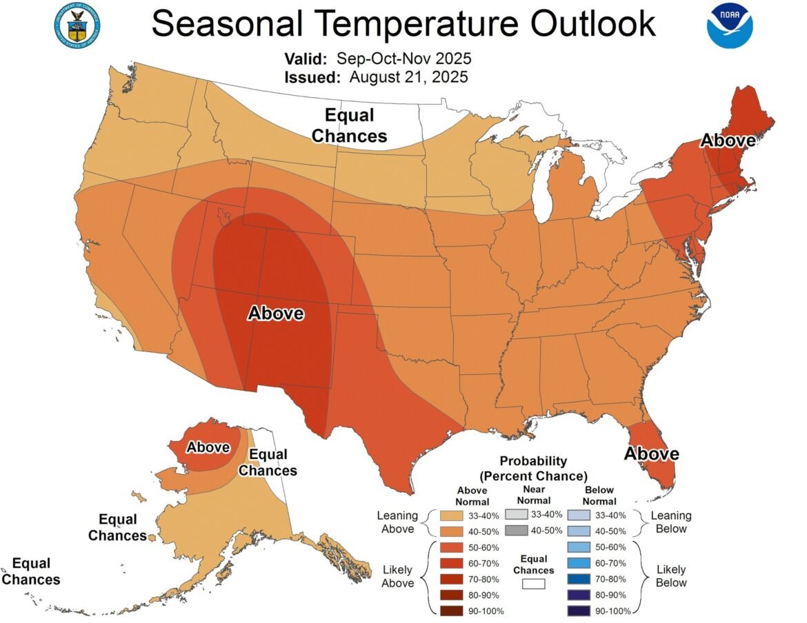 Fall forecast 2025: What to know since most of us prepare for a warmer fall