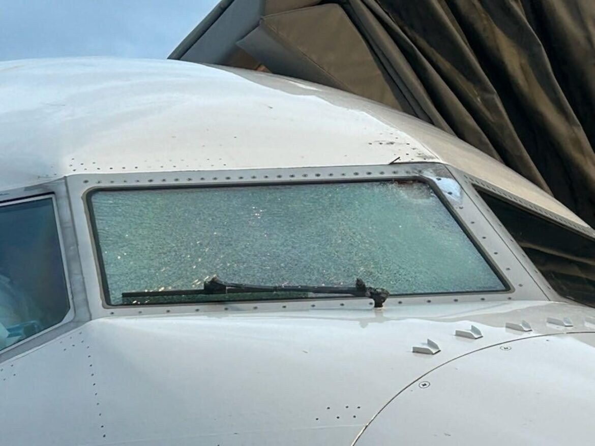Object that hit windshield of United flight may have been weather balloon, company says