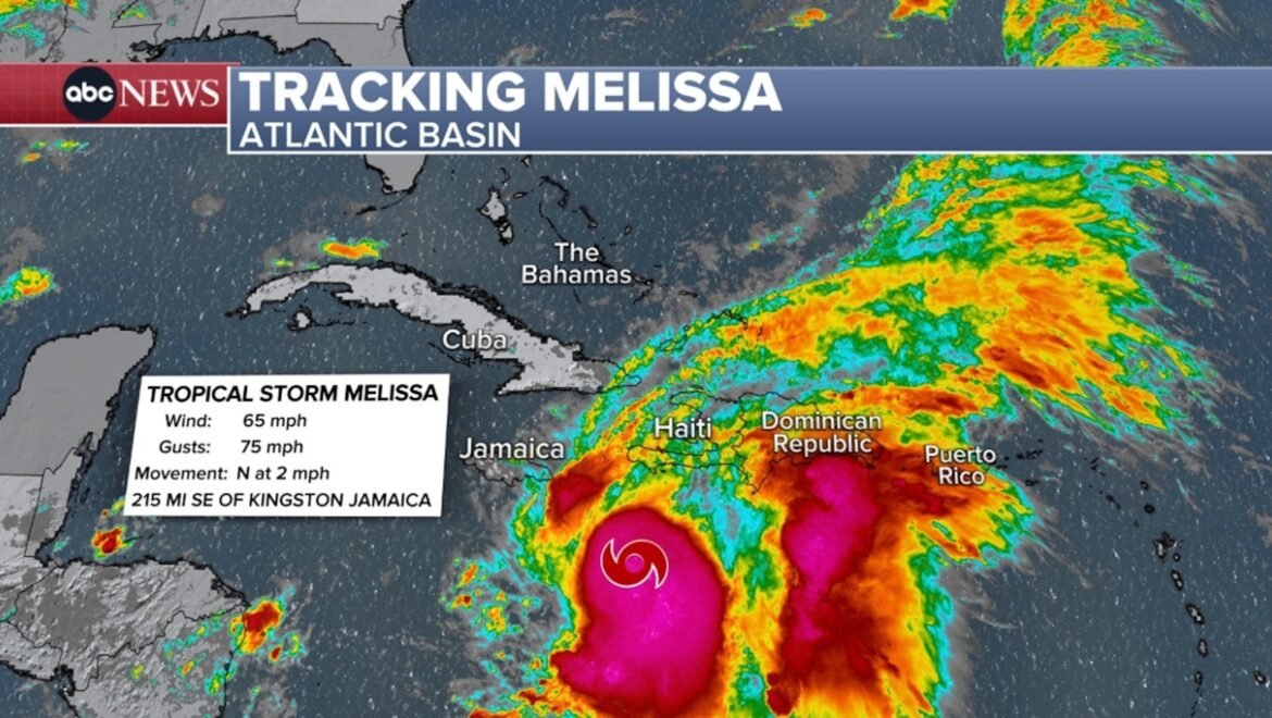 Tropical Storm Melissa will become a major hurricane: latest forecast PHOTO: Tracking Melissa's map